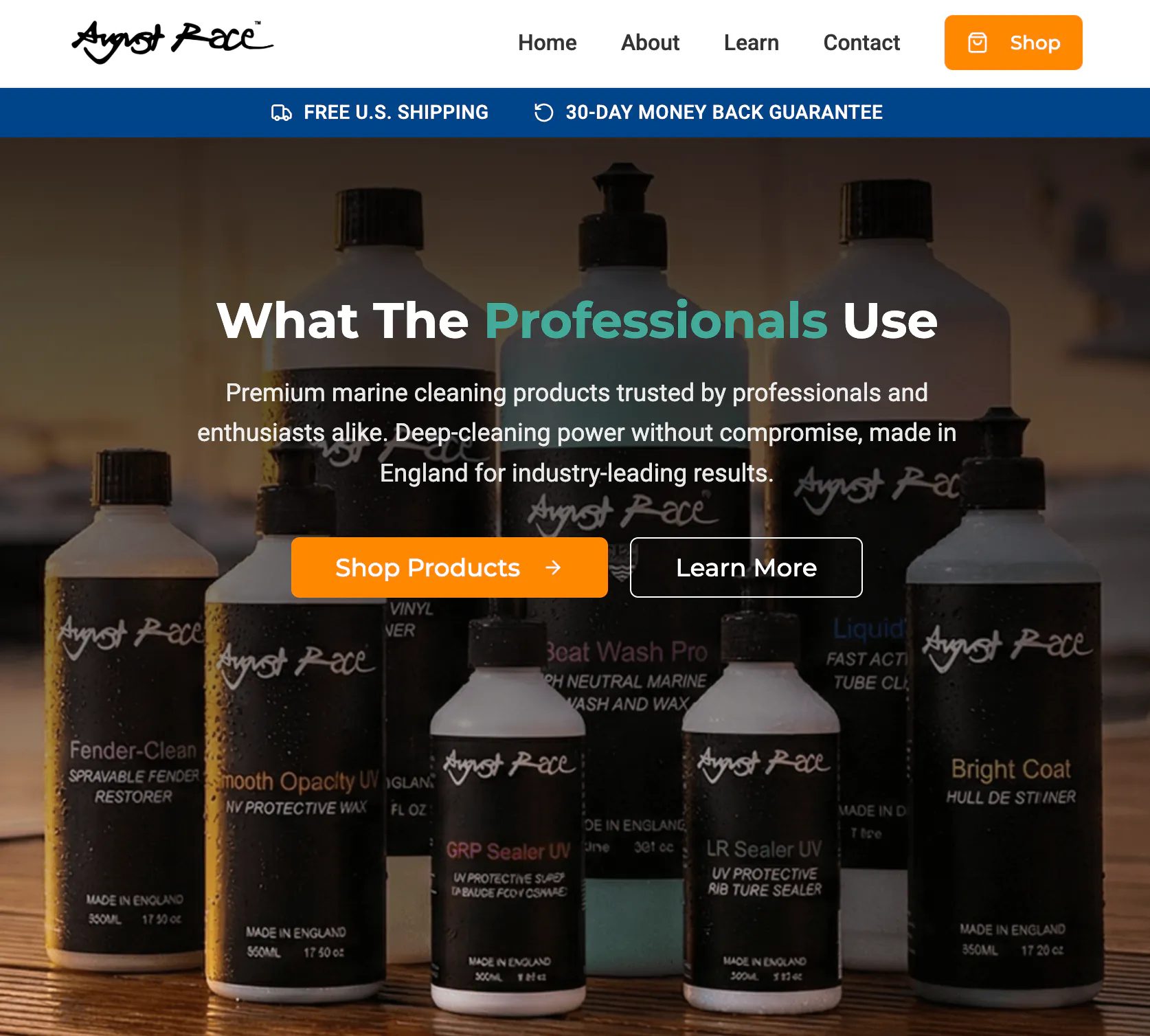 August Race — Premium marine detailing products