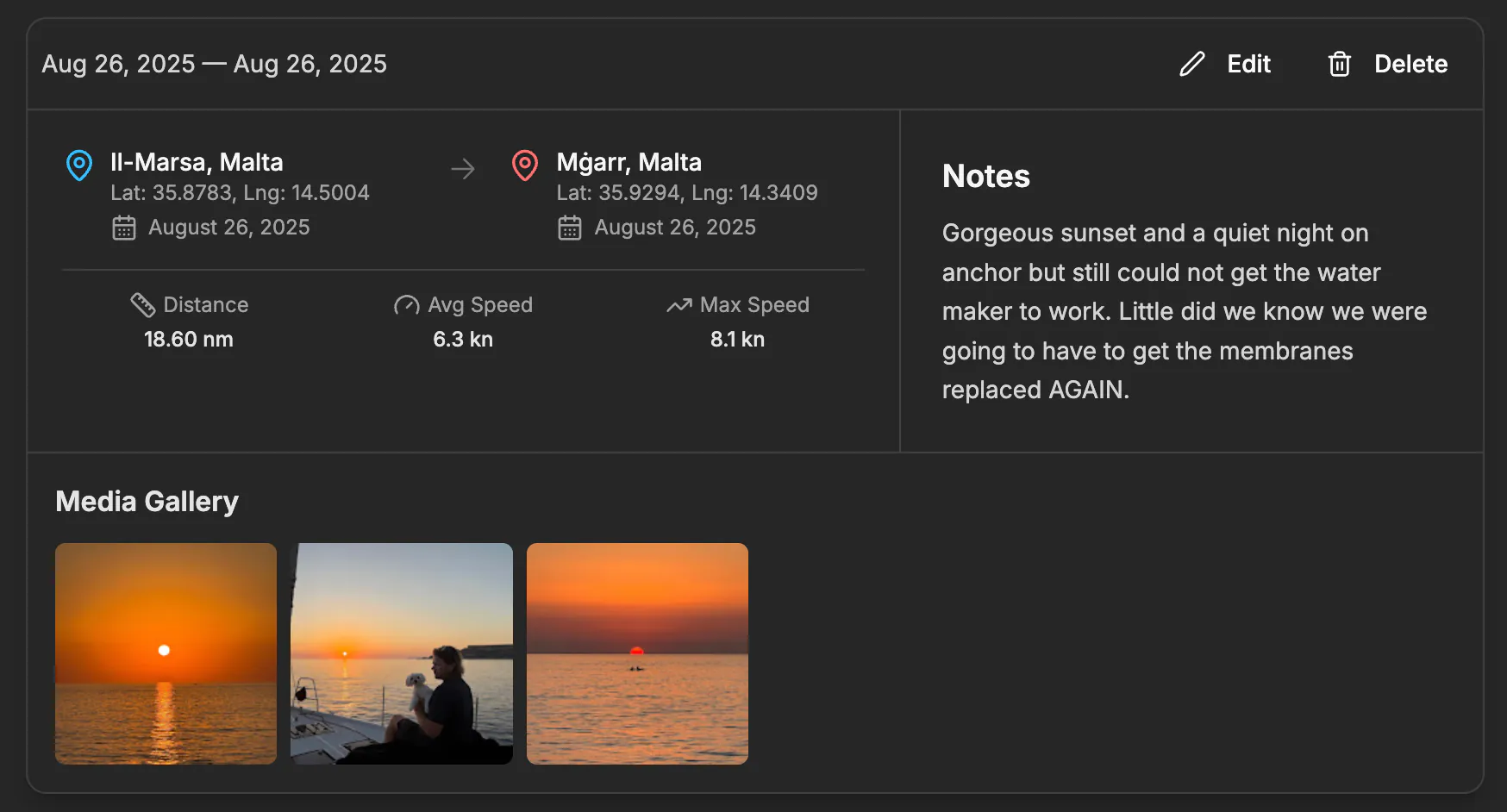 WanderNote App Interface
